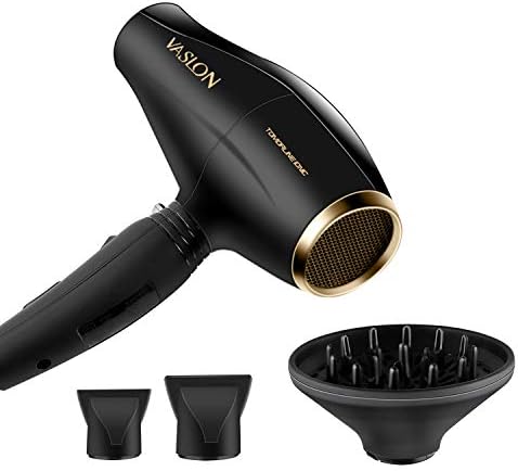 Powerful Fast Hair Dryer with Diffuser for Curly Styling, Negative Ionic Professional AC Motor 1875W Blow Dryer, 2 Speed 3 Heat Settings 1 Cool Button