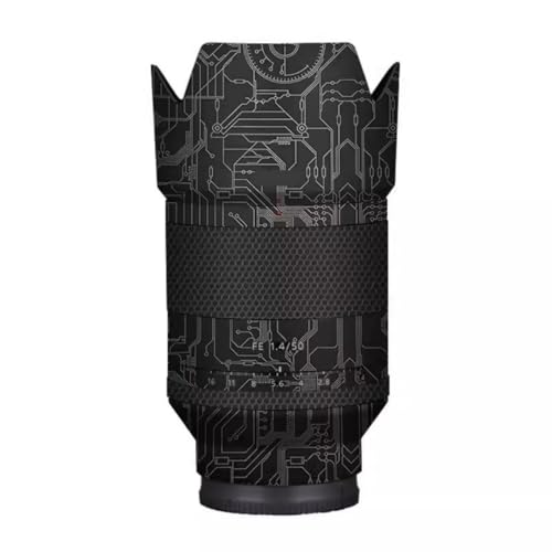 Skin cover Sony FE 50 1.4 ZA circuit titane pour photographe de terrain