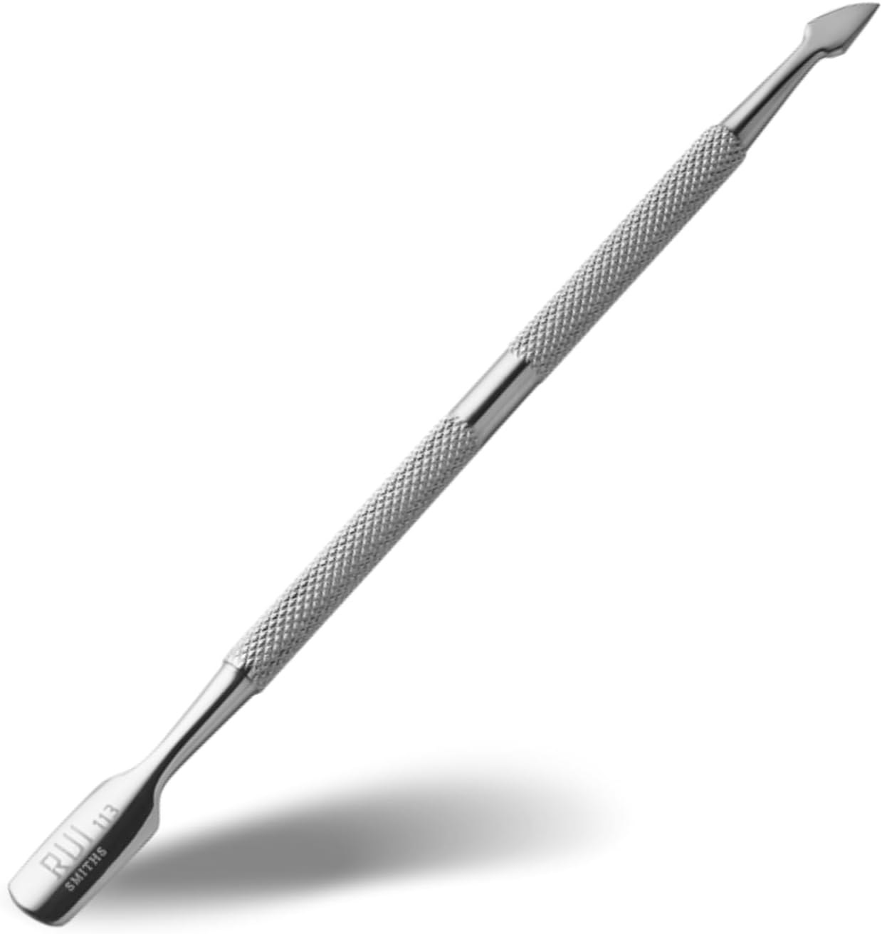 Rui Smiths Professional Double Ended Hypoallergenic Stainless Steel Metal Pusher (Cuticle Pusher) - Style No. 113