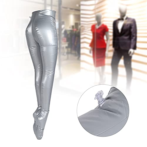 Qcwwy Aufblasbare Weibliche Halbkörper Schaufensterpuppe, Silber / Schwarz, PVC, Frauen, Frauen, Modeindustrie, Frauenkleidung, Mannequin, Schaufensterpuppe