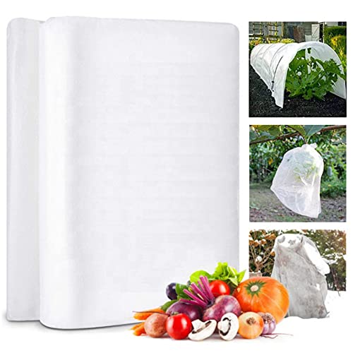 SAIJIAN Voile d'hivernage pour Plantes 2m x 10m Housses de Protection pour Plantes 30 g/m² Toison...