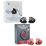 Decibullz Professional Moldable Noise Cancelling Earplugs + Custom Molded Earplugs, 31dB Highest NRR, Comfortable Hearing Protection for Shooting, Travel, Swimming
