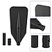 Kayak Paddle Blade, Kayaking Canoe Floating Paddles Oar Small Boat Leaf Replacement Part Kit Inflatable Kayaks Paddle Handle Adjustable Lightweight Accessories Portable Dinghy Fishing with Screw Black