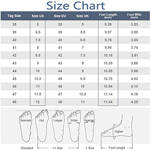 Deesgames Men's Crocodile Print Leather Sneakers Soft Leather Comfortable Lace Up Shoes Running Non-Slip Casual Air-Cushioned Sneakers (B-Brown,7.5) #TOP6