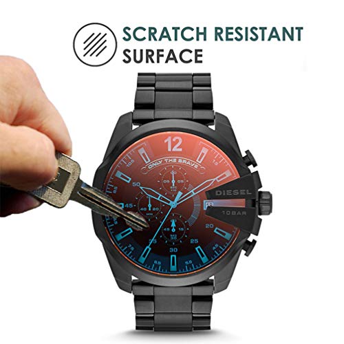 5 Pack Compatible with Diesel Screen Protector Foils for Diesel Men's DZ4318 Crystal Clear HD Anti-Scratch Anti-Fingerprint No Bubble Film