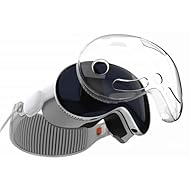 [Ajuste Preciso para Vision Pro]: Diseñada con un molde exacto para el visor de realidad virtual, esta funda de TPU garantiza acceso fácil a los puertos y sonido claro, asegurando una integración perfecta. [Protección 360°]: Brinda cobertura completa...