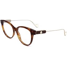 Moncler Pantos Eyeglasses ML5056 052 هافانا / الذهب 53 مم 5056
