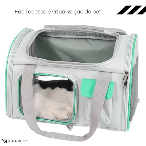Mochila Bolsa Pet Transporte Viagem Avião Para Cães Gatos