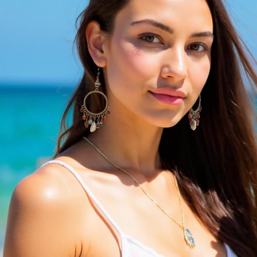 Boho Earrings for Women Vintage Bohemian Dangle Earrings4