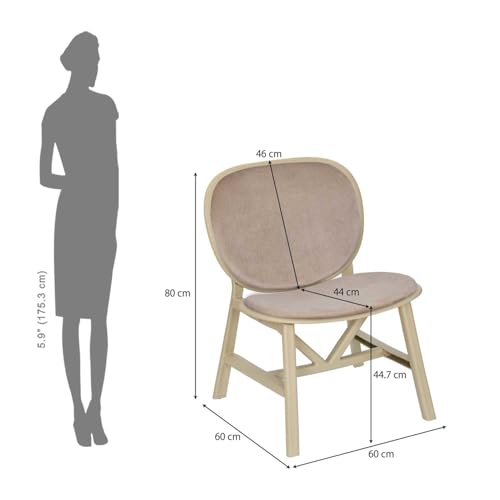 Image of Nilkamal Arena Cushioned Plastic Chair| Set of 2| for Home, Living Room, Balconies, Patios, Outdoor, Garden| Luxury Beige & Light Beige