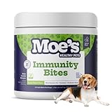 Moe's Healthy Pets Dog Supplement for Immune System - Dog Allergy Chews with Fish Oil, Probiotics,...