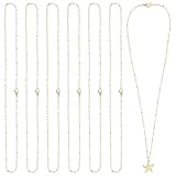 Beebeecraft 12 Collar de Cadena Satélite de 45cm 304 Collar de Cadena de Cuentas de Singapur Doradas de Acero Inoxidable de 1.5mm de Grosor con Cierre de Mosquetón para Mujer Ideal para Hacer Joyas