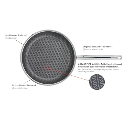 Poêle à frire Ø 16 cm Spring VULCANO CUT RESIST PURE inox induction - 5