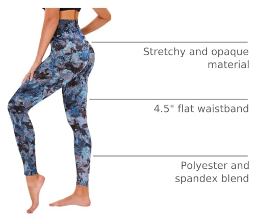 Image of TNNZEET High Waisted Leggings for Women - No See Through Tummy Control Cycling Workout Yoga Pants with Pockets Reg & Plus