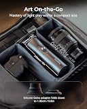 SMALLRIG RGB LED Photography Flashlight, 7500mAh, Stop Aluminium, Wzorzyste światło Otoczenia, 4-kolorowe światło Wypełniające z 20 Wzorzystymi Filtrami światła, Akcesoria RF10C - 4634