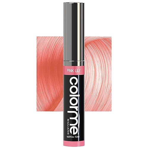 Colorme Root Touch Up Temporary Hair Mascara to color and Blend Semi Permanent Dye regrowth. Washes Out (PINK LILLY)