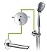 Produktbild DOMINO COMFORT Y BADEWANNEN-ARMATUR MIT UP-EINBAUKÖRPER