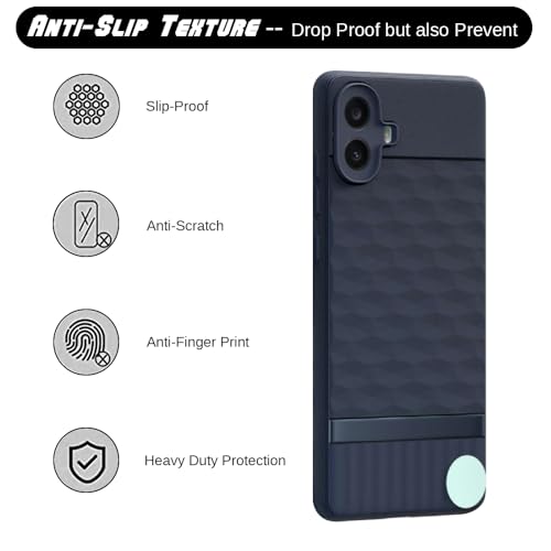 Image of Shockproof Case for CMF by Nothing Phone 1 5G | Full Camera Protection | TPU Flexible Back Cover for CMF by Nothing Phone 1 5G (Steel Blue)