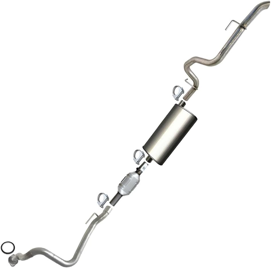 Northeastern Exhaust | EPA Approved-Stainless Steel Complete Exhaust System kit Compatible with Jeep Cherokee 1996-1999 4.0L - Includes Clamps and gasket