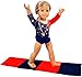 ebuddy 3pcs Diamond Crystal Leotard Doll Clothes for American Girl Dolls - Includes Gymnastics Outfit, Mat Set, Gold Metal (Patriotic Design for Summer Olympics)