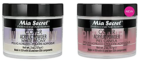 Mia Secret - CUBIERTA EN POLVO (WHITE PEONY + PIEL CANELA) 2 oz