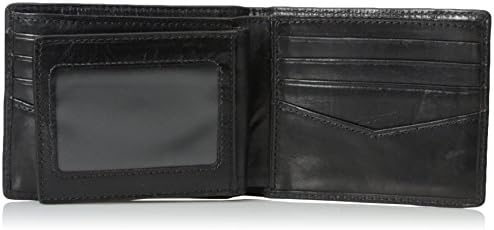 RFID-Blocking Leather Passcase Wallet 