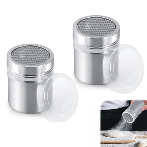 2pcs Flour and Sugar Shaker Set