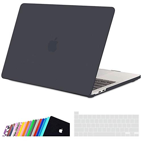 iNeseon Funda MacBook Pro 13 Pulgadas (Versión 2020) con Touch Bar, Ultra Delgado Carcasa Protector Case Cover para Modelo A2251 A2289, Negro