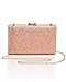 CARIEDO Women's Sparkling Clutch Purse Glitter Evening Bags Bling Handbag for Dance Wedding Party Prom Bride (Pink)