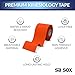 SB SOX Original Cotton Kinesiology Tape Roll – Best Latex Free Athletic Tape for Muscles/Joints – Waterproof, Stretchy, and Gentle on Skin (16ft) (Orange)