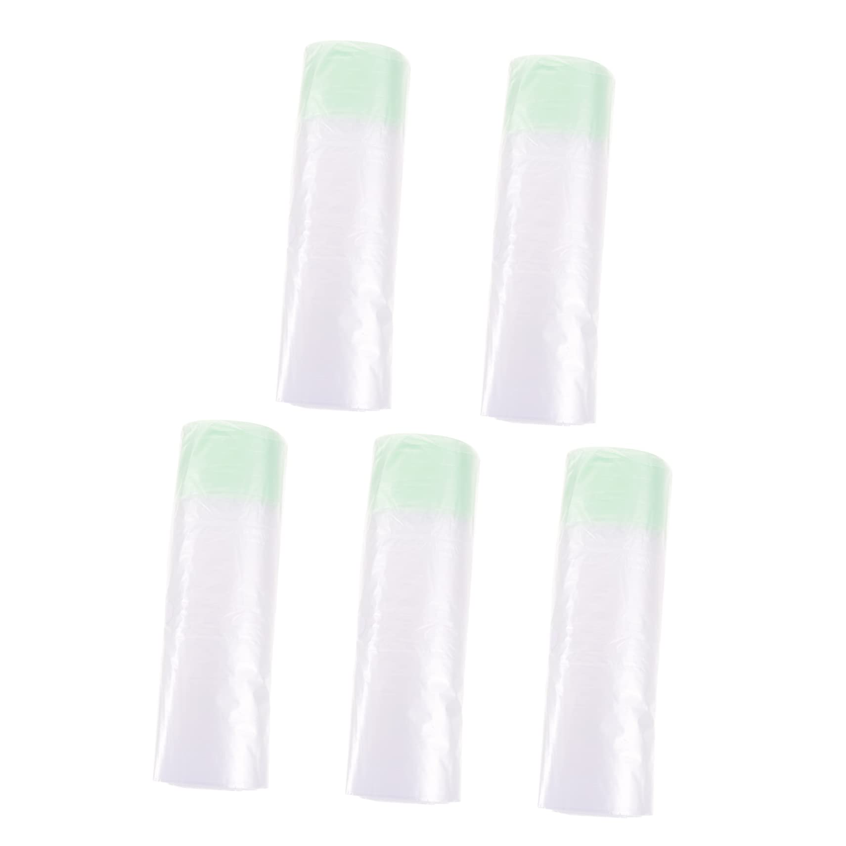 KOMBIUDA Emergency Urinal Bag Set 5 Rolls of Drawstring Toilet Cleaning Bag Portable Potty Seat for Toddlers Travel Hospital Pet Use