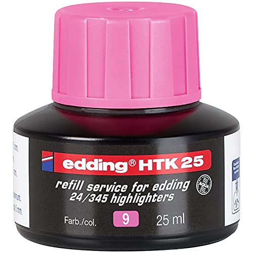 Edding Htk – Inchiostri 25, F. Edding High Lighter, 25 Ml, Rosa