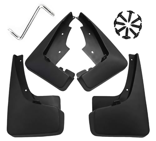 Image of Mud Flaps Guards Fit for 2011-2021 Jeep Patriot, Front & Rear Splash Guards Accessories - 4 Pc, Black