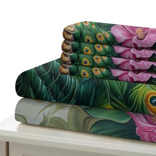 Microfibre parure de lit 3 pièces housse de couette single 135x200 cm - 6