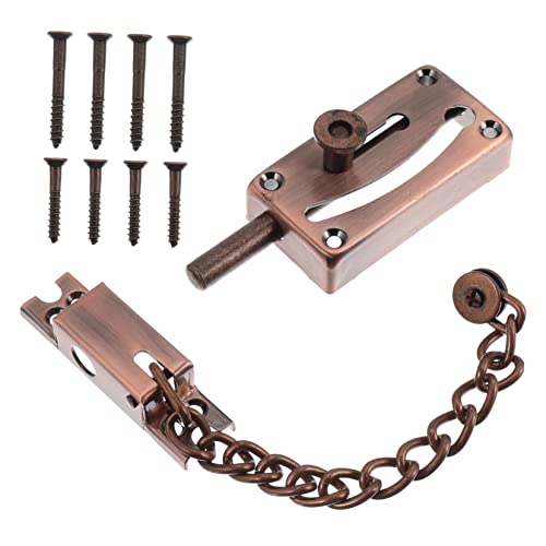 Mikikit Cadena de Seguridad Cerradura Adicional Práctica Hogar Instalación Resistente y Moderno