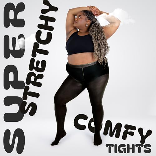 Silky Toes Plus Size Tights for Women Opaque Curvy Nylons Stockings 1-2 Pair Colored 1X 2X 3X 4X 5X 6X 7X4