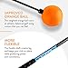 Orange Whip Compact Golf Swing Trainer Aid for Improved Rhythm, Flexibility, Balance, Tempo, Swing Plane, and Strength, Patented and Made in USA, 35.5