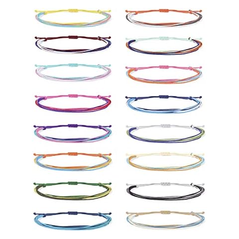 Long tiantian Friendship Bracelets for Women Gifts Trendy Stuff String Bracelets Waterproof Summer Bracelets Outfits Adjustable Wave Surfer Beach Bracelets Stocking Stuffers Cover