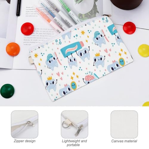 Cute Teeth Funny Little Dental Zipper Style Coin Purse, Large Capacity, Portable And Fashionable Wallet3