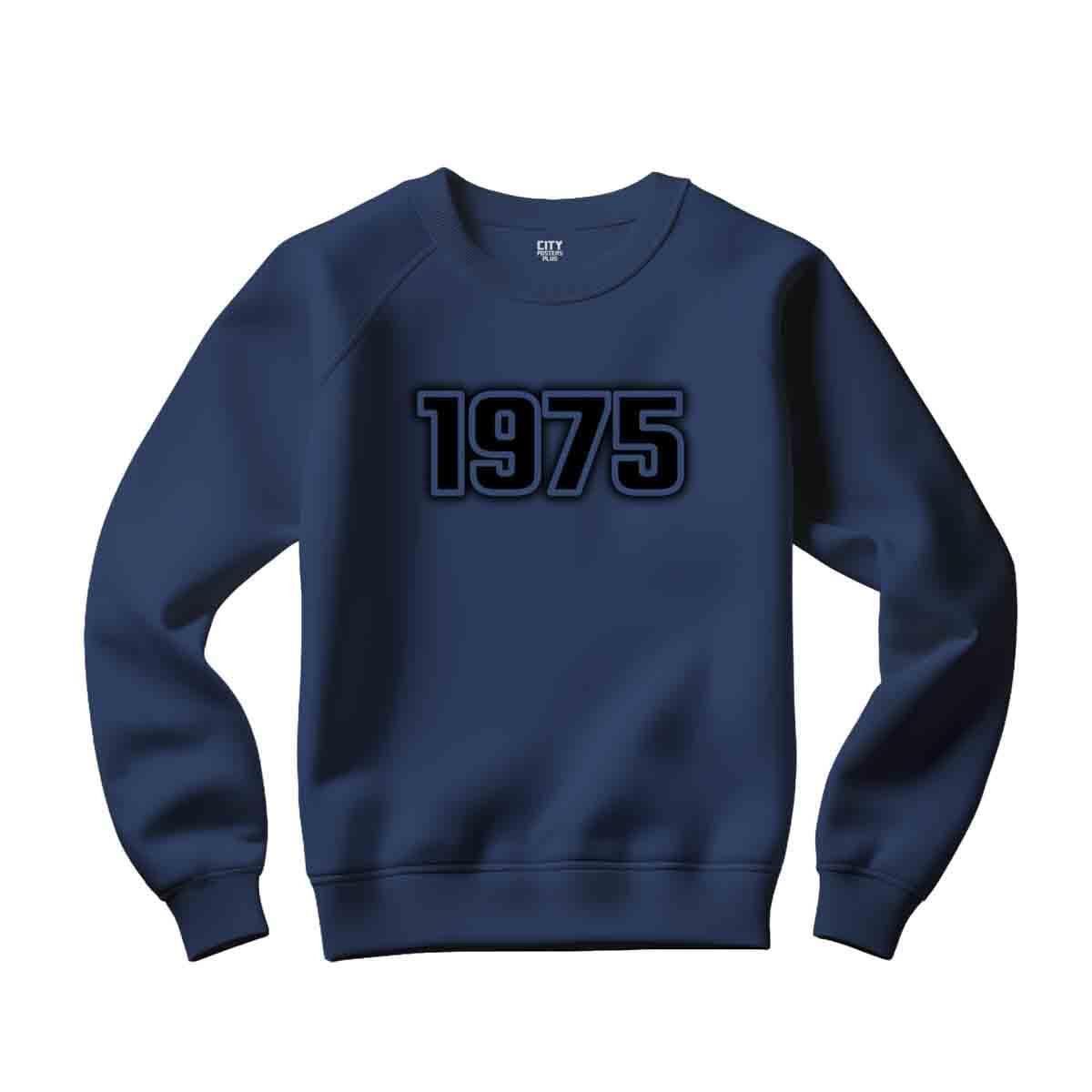Sweatshirt 1975 marine fini les pulls rêches qui se déforment