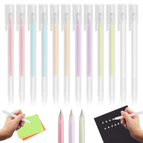 Glue Pen Kaluofan 12PCS Glue Pens Quick Drying Color Spot Glue Pen Easy Precise Control Fine Tip Glue Pens for Crafting Beautiful Crafts Supplies Scrapbooks Journal Greeting Cards Making