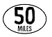 10 Mile Oval Magnet