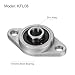 uxcell 4pcs KFL08 Pillow Block Bearings 8mm Bore Bearing Units Zinc Alloy Flange Mounted Bearing Housing, P6(ABEC3)