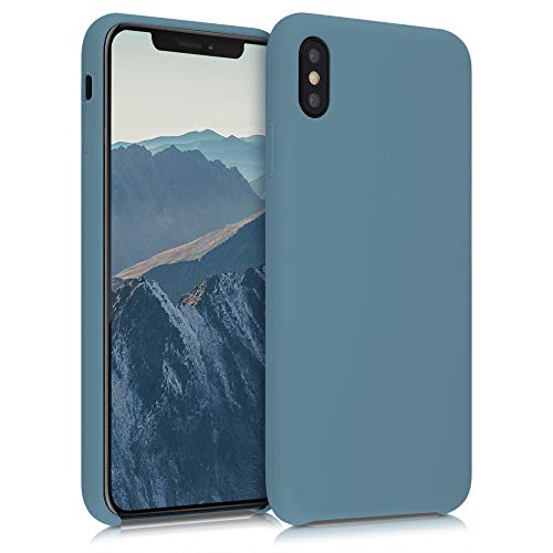 kwmobile Case Compatible with Apple iPhone XS Max Case - TPU Silicone Phone Cover with Soft Finish - Arctic Night