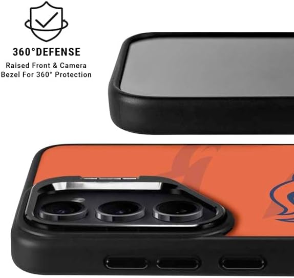 Skinit Kickstand Phone Case Compatible with Galaxy S24 Ultra - Officially Licensed NFL Denver Broncos Double Vision Design