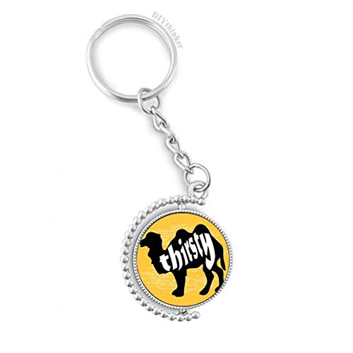 Titular de la clave con silueta de camello negro para organizar tus llaves diarias con estilo