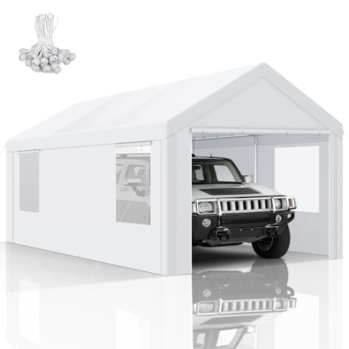 COBIZI 10x20 FT Heavy Duty Carport with Galvanized Frame