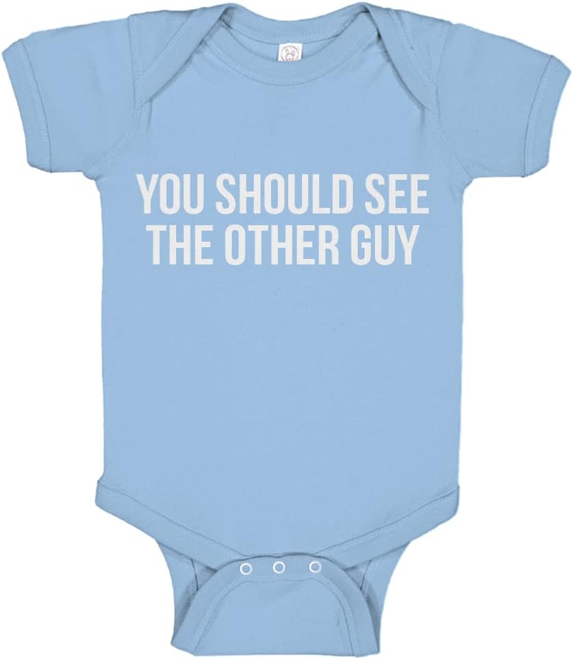 Indica Plateau Baby Romper You Should See The Other Guy 100% Cotton Infant Bodysuit
