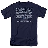 Popfunk Star Trek Retro Starfleet Academy T Shirt (X-Large)