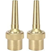 3/4in DN20 Brass Fountain Nozzle, 2Pcs Adjustable Direction Jet Water Fountain Spray Sprinkler Spray Head for Garden Pond Landscape